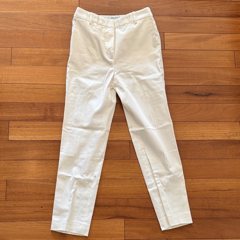 MaxMara White Trousers
